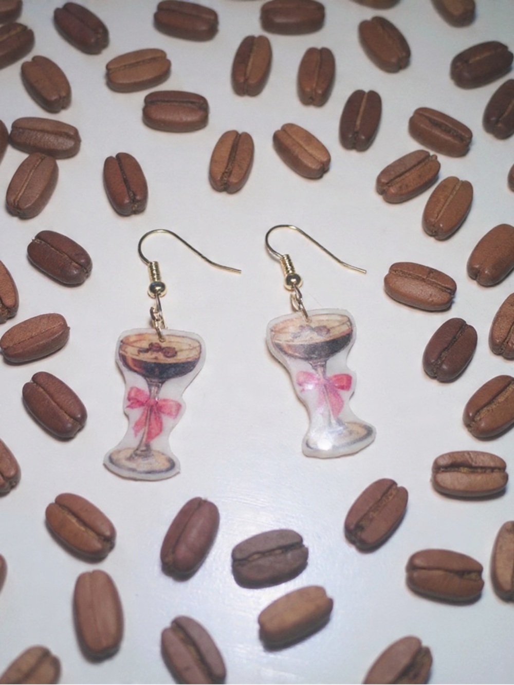 Handmade Espresso Martini Earrings